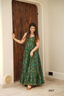 Lucaya Vol 20 present Beautiful digital printed ethnic wear gown catalogue at affordable rate gown catalogs