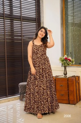 Lucaya Vol 20 present Beautiful digital printed ethnic wear gown catalogue at affordable rate gown catalogs