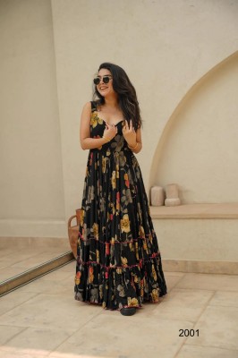 Lucaya Vol 20 present Beautiful digital printed ethnic wear gown catalogue at affordable rate gown catalogs