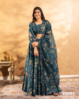 Lucaya Vol 22 Design No 22001 Full Stitched 3 Piece Floral Printed Lehenga Collection Buy Single  readymade suit catalogs