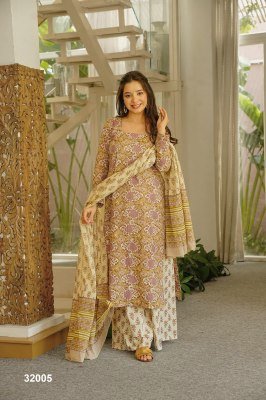 Lucaya Vol 32 Cambric Cotton Printed Kurti Farsi Salwar with Dupatta Set readymade suit catalogs