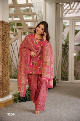 Lucaya Vol 32 Cambric Cotton Printed Kurti Farsi Salwar with Dupatta Set readymade suit catalogs
