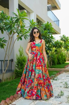 Lucaya vol 20 lunch Beautiful digital printed Ethnic wear Fully flared gown collection at amaviexpo Amavi