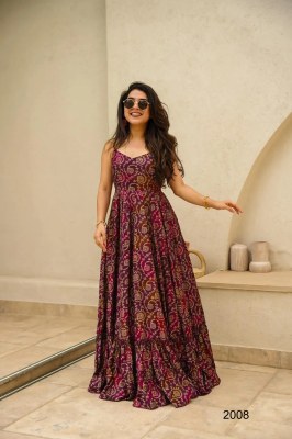 Lucaya vol 20 lunch Beautiful digital printed Ethnic wear Fully flared gown collection at amaviexpo Amavi