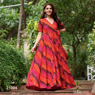 Lucaya vol 21 by Lucaya Heavy air tex Chinon Flair Gown Catalogue at low price gown catalogs