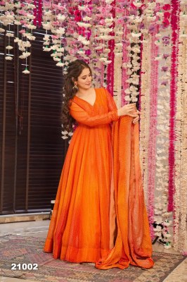 Lucaya vol 21 by Lucaya Heavy air tex Chinon Flair Gown Catalogue at low price gown catalogs