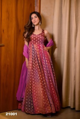 Lucaya vol 21 by Lucaya Heavy air tex Chinon Flair Gown Catalogue at low price gown catalogs