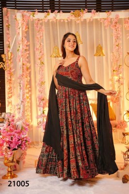 Lucaya vol 21 by Lucaya Heavy air tex Chinon Flair Gown Catalogue at low price gown catalogs