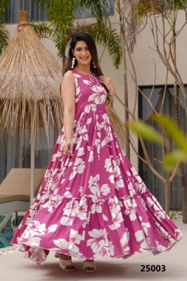 Lucaya vol 25 presented Stunning fully flared ethnic gown catalogue at affordable rate  gown catalogs