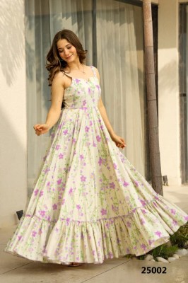Lucaya vol 25 presented Stunning fully flared ethnic gown catalogue at affordable rate  gown catalogs