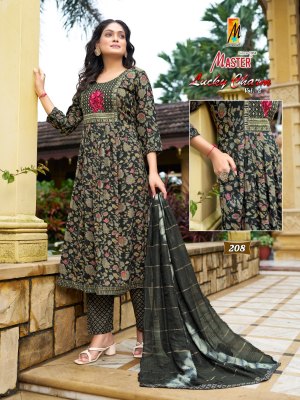 Lucky charm ghera vol 2 by Mayur capsule printed flared top and dupatta with pant collection at low price readymade suit catalogs