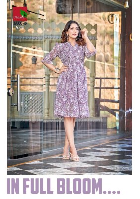 Lux 3 by Chhaya kurti heavy georgette printed western wear tunic catalogue western wear catalogs