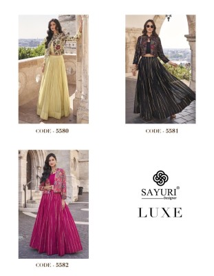 Luxe by Sayuri designer present Premium quality embroidered lehenga choli with skirt catalogue lehenga choli catalogs