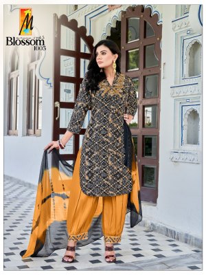 M B practical by Blossom vol 3 fancy top afghani and dupatta catalog at wholesale price readymade suit catalogs