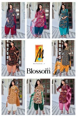 M B practical by Blossom vol 3 fancy top afghani and dupatta catalog at wholesale price readymade suit catalogs
