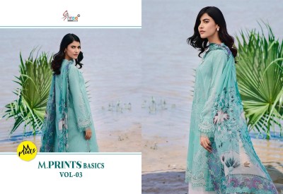 M Print Basics vol 3 by Shree fab Pure Cotton Exclusive unstitched suit catalogue at low price dress material catalogs