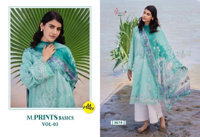 M Print Basics vol 3 by Shree fab Pure Cotton Exclusive unstitched suit catalogue at low price dress material catalogs