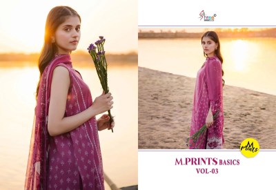 M Print Basics vol 3 by Shree fab Pure Cotton Exclusive unstitched suit catalogue at low price dress material catalogs