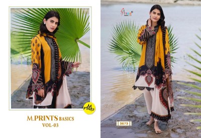 M Print Basics vol 3 by Shree fab Pure Cotton Exclusive unstitched suit catalogue at low price dress material catalogs