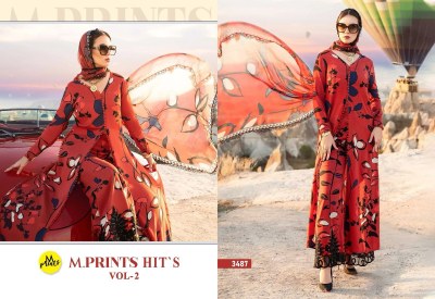 M prints by hits vol 02 pure reyon printed with embroidered salwar kameez catalogue at wholesale price salwar kameez catalogs