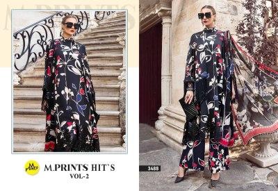 M prints by hits vol 02 pure reyon printed with embroidered salwar kameez catalogue at wholesale price salwar kameez catalogs
