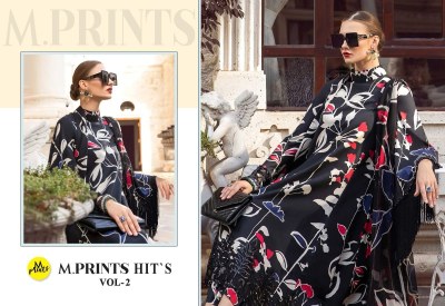 M prints by hits vol 02 pure reyon printed with embroidered salwar kameez catalogue at wholesale price salwar kameez catalogs