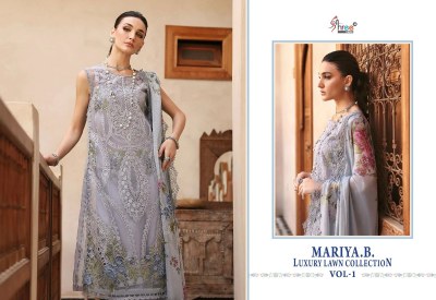 MAriya B Lawn vol 1 by Shree fab Pure Cotton Embroidered Pakistani suit collection at affordable rate  pakistani suit catalogs