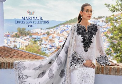 MAriya B Lawn vol 1 by Shree fab Pure Cotton Embroidered Pakistani suit collection at affordable rate  pakistani suit catalogs