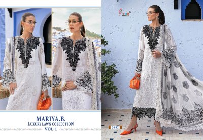 MAriya B Lawn vol 1 by Shree fab Pure Cotton Embroidered Pakistani suit collection at affordable rate  pakistani suit catalogs