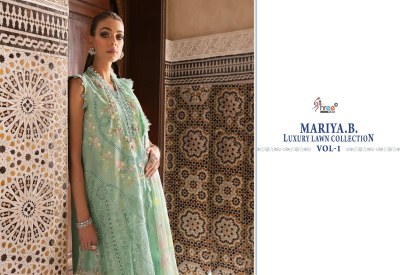 MAriya B Lawn vol 1 by Shree fab Pure Cotton Embroidered Pakistani suit collection at affordable rate  pakistani suit catalogs