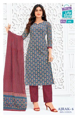 MCM Ajrak Vol. 6 Pure Cotton Kurti Pant with Dupatta Set kurti pant with dupatta Catalogs