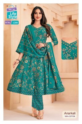 MCM Anarkali Vol-12 Heavy Cotton Printed Anarkali Kurti Pant with Dupatta fancy Anarkali suit catalogs