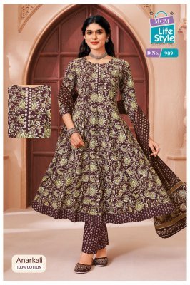 Mcm Anarkali Vol 9 Anarkali Style Heavy Cotton Catalogue Pcs Wholesale Rate  readymade suit catalogs