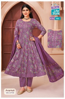 Mcm Anarkali Vol 9 Anarkali Style Heavy Cotton Catalogue Pcs Wholesale Rate  readymade suit catalogs