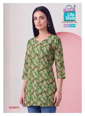 MCM Kashvi Vol-15 Short Tops Printed Collection kurtis catalogs
