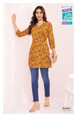 MCM Life Style Kashvi Vol 9 Fancy Pure Cotton Short Tops New Arrival kurtis catalogs
