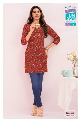 MCM Life Style Kashvi Vol 9 Fancy Pure Cotton Short Tops New Arrival kurtis catalogs