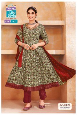 MCM Lifestyle Vol 7 Anarkali Suit Pure Cotton Anarkali Suits Wholesale Rate readymade suit catalogs