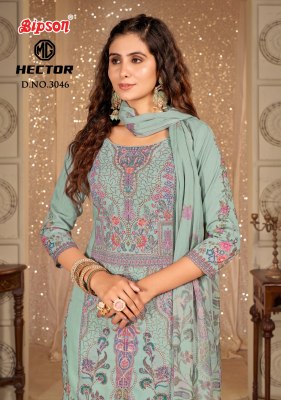MG Hector by Bipson Prints Pure Cotton Digital Print With Ethnic Handwork  unstitched suit catalogue with affordable rate Bipson