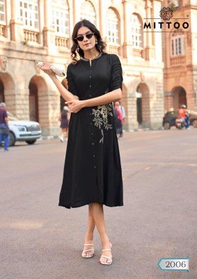 MITTOO Arica Heavy Rayon Suit with Premium Handwork kurtis catalogs