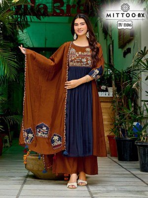 MITTOO NX IV-1105 to IV-1162 Mul Chanderi Suit wholesale catalogs