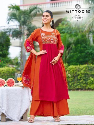 MITTOO NX IV-1105 to IV-1162 Mul Chanderi Suit Size wise Combo Set