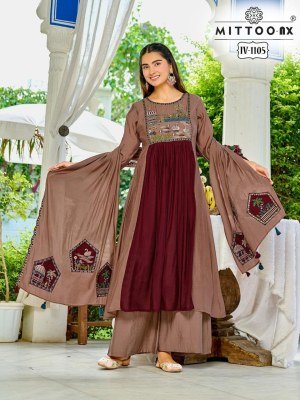 MITTOO NX IV-1105 to IV-1162 Mul Chanderi Suit Size wise Combo Set