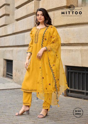 MITTOO Rangmahal Viscose Weaving Suit with Organza Dupatta readymade suit catalogs