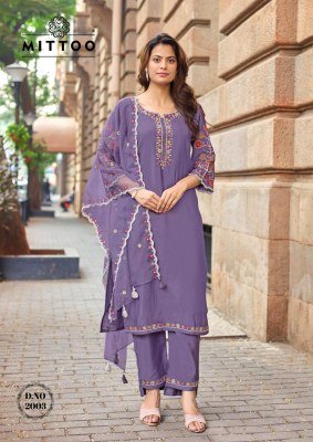 MITTOO Rangmahal Viscose Weaving Suit with Organza Dupatta readymade suit catalogs