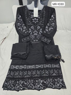 MR1030 by Shrddha Designer Roman Silk embroidered readymade suit catalogues at low rate  readymade suit catalogs