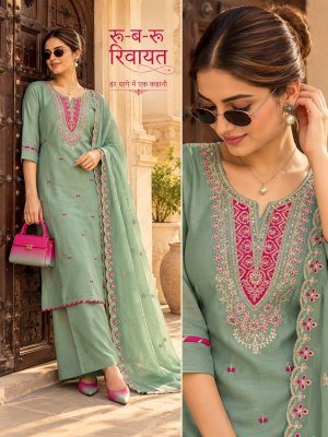 MUL CHANDERI 3PCS SET  Cotton Aster Dupatta Work Combo  wholesale catalogs