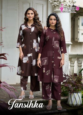 MYSTIC 9 TANISHKA VOL-1 Premium Heavy Viscose  Co-Ord Set with Pant 