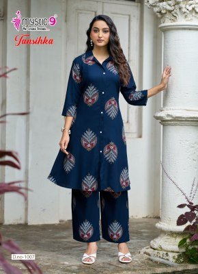 MYSTIC 9 TANISHKA VOL-1 Premium Heavy Viscose  Co-Ord Set with Pant co ord set catalogs