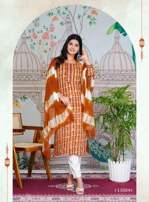  Mystic 9 Nisha Vol 13 Cotton With Heavy Reyon Salwar Suit Catalogue Pcs Wholesale Rate  readymade suit catalogs